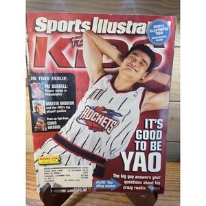 Yao Ming Houston Rockets 2003 Sports Illustrated for Kids magazine 16x20 poster